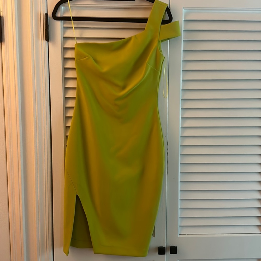 Likely one shoulder cocktail dress